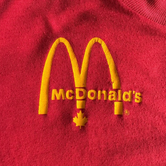 Vintage late 80s/90s McDonald's "Super Crew" Staff T-Shirt Unisex Size XS/S - Picture 3 of 10